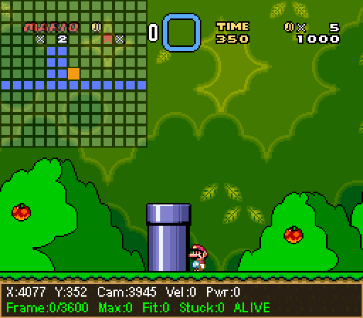 Mario moving